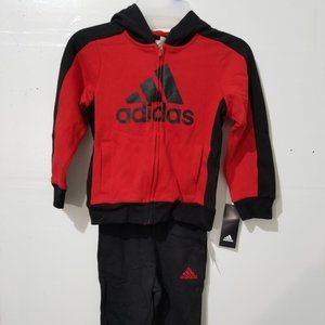 Adidas Red (619) AG6138 AR04 MA CA1 Boys Tracksuit 2 Piece Set